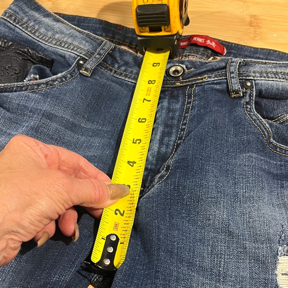 Distressed Blue Jeans - Picture 16 of 16